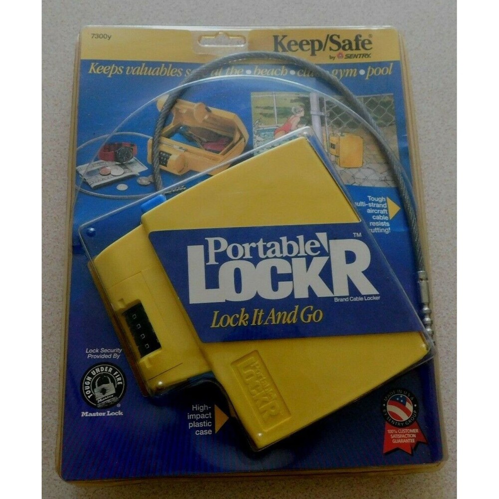 New Portable Locker Keep / Safe Lock by SENTRY Model 7300y Lock'r ~ Lock it & Go